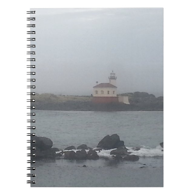 caderno espiral Farol Solitário (Frente)