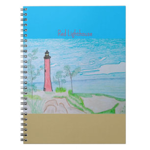 Caderno Espiral Farol Vermelho