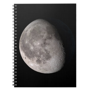Caderno Espiral Fase de lua gibbada em declínio