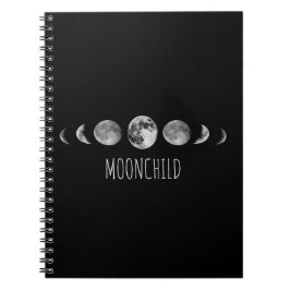 Caderno Espiral Fases da lua * Moonchild
