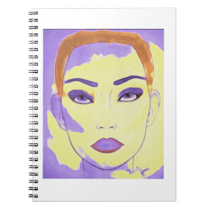 Caderno Espiral Fashion Art Deco Women Style Notebook Cobrir