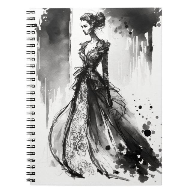 Caderno Espiral Fashion Sketch (Frente)