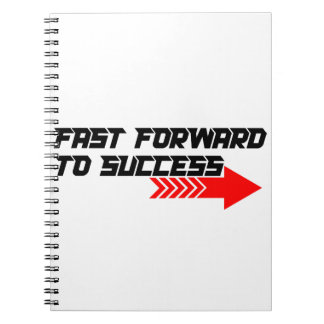 Caderno Espiral Fast Forward – Bold Red Motivation Quote Design