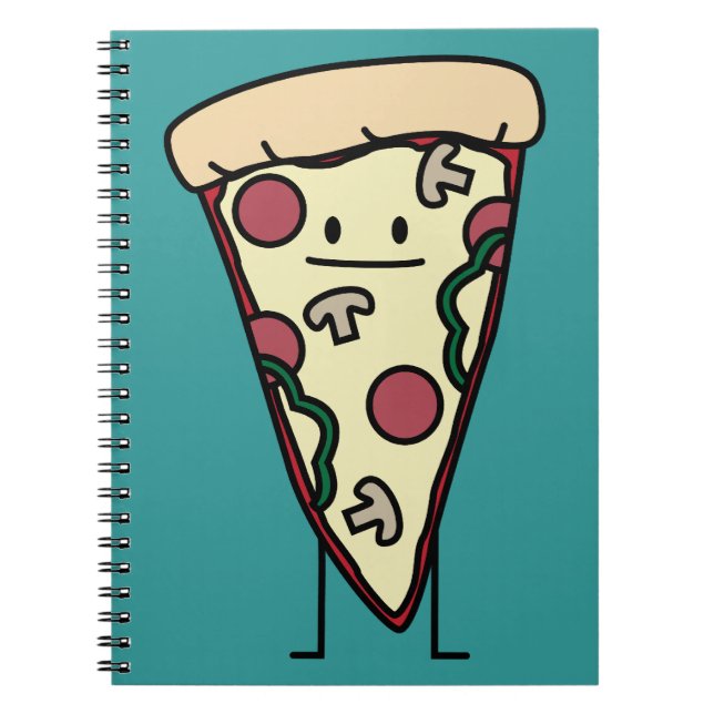 Caderno Espiral Fatia da pizza (Frente)