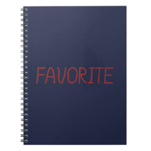 Caderno espiral favorito