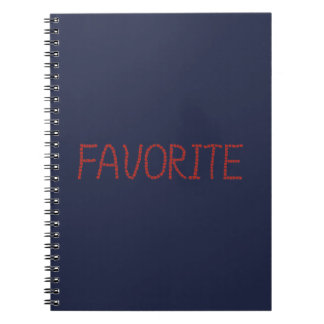 Caderno espiral favorito
