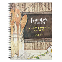 Caderno Espiral Favoritos da Família de Livros de Receita