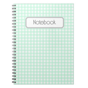 Caderno Espiral Faye e Lauren Green Gingham