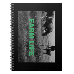 Caderno Espiral Fazenda, família das vacas