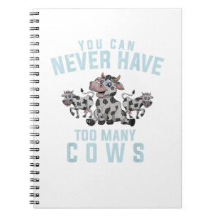 Caderno Espiral Fazenda Farmadora Vaca Engraçada Em Animais Vaca F