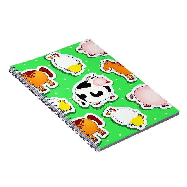 Caderno Espiral Fazenda feliz, notebook (Lado Direito)