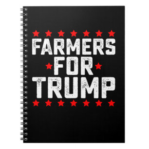 Caderno Espiral Fazendeiros da Vintage Presidencial de Trump