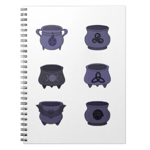 Caderno Espiral Fazer Ortografia e Poções com Caldeirão