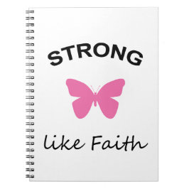 Caderno Espiral Fé e insensatez e cupcake