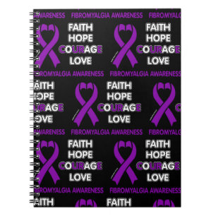 Caderno Espiral Fé Esperança Coragem Amor... Fibro