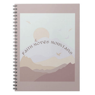 Caderno Espiral Fé Move Montanhas