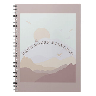 Caderno Espiral Fé Move Montanhas
