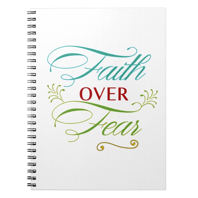 Caderno Espiral Fé sobre o medo (Frente)