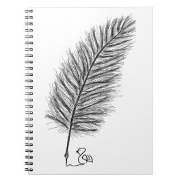 Caderno Espiral Feather Quill a voz dos pensamentos e emoções