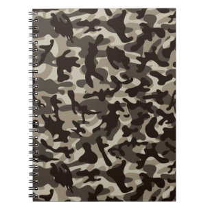 Caderno Espiral Fechar Camuflagem do Quarto