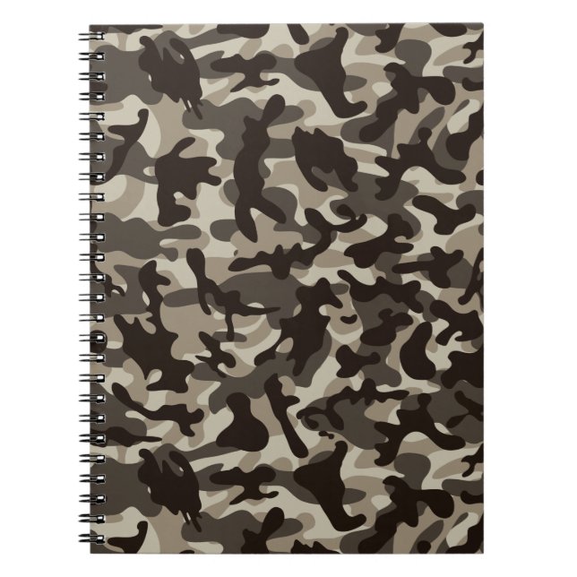 Caderno Espiral Fechar Camuflagem do Quarto (Frente)