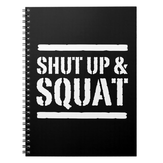 Caderno Espiral Feche acima & ocupa (Frente)