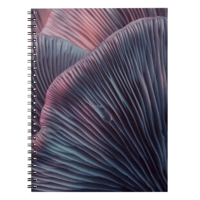 Caderno Espiral Feche lindos cogumelos cor clara em (Frente)