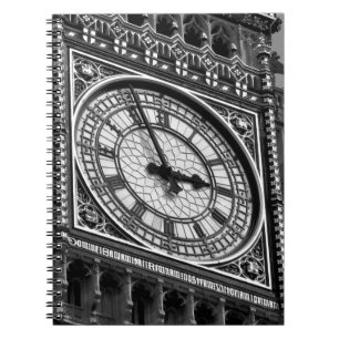 Caderno Espiral Feche o Big Ben Clock Tower Viagem Europa