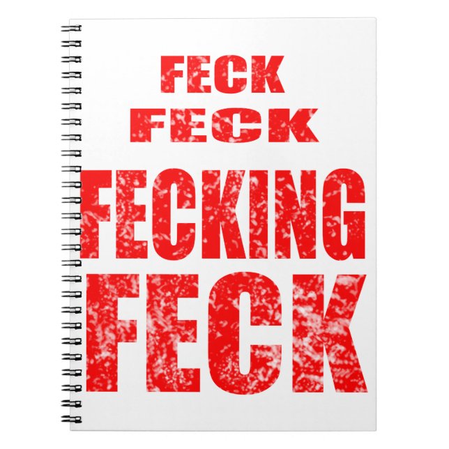 Caderno Espiral feck fecking do feck do feck (Frente)
