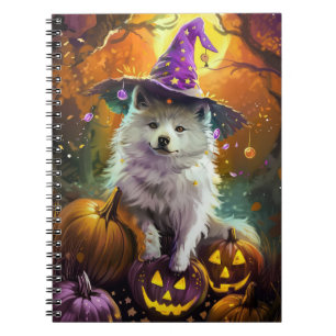 Caderno Espiral Feiticeira de Halloween e Abóbora Americanas Spook