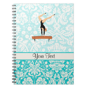 Caderno Espiral Feixe de equilíbrio da ginástica