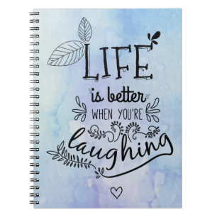 Caderno Espiral Felicidade Citação da Vida Sonha Atitude Motivação