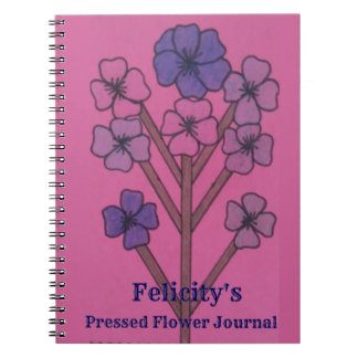 Caderno Espiral Felicity's Pressed Flower Journal
