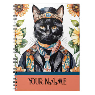Caderno Espiral Feline com o notebook Scarf Spiral Photo