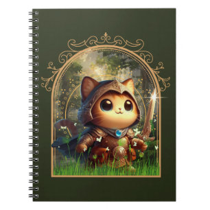 Caderno Espiral Feline Fantasy Adventure