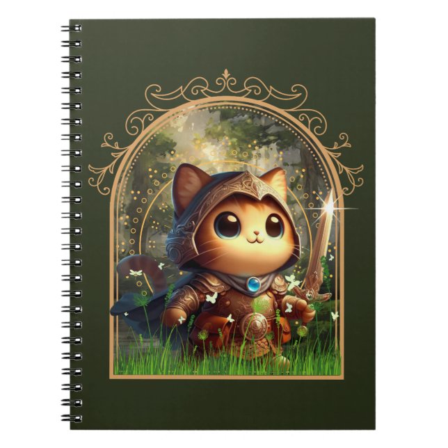 Caderno Espiral Feline Fantasy Adventure (Frente)