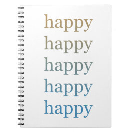 Caderno Espiral Feliz