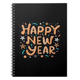 Caderno Espiral Feliz Ano Novo