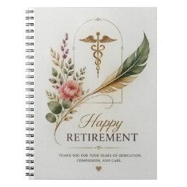 Caderno Espiral Feliz Aposentadoria Doutor Anos De Cuidado