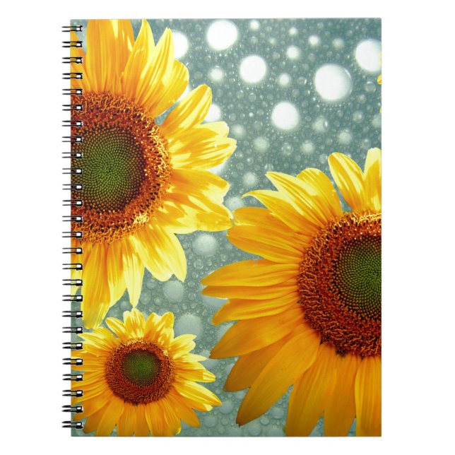 Caderno Espiral Feliz Bubble Sunflower (Frente)