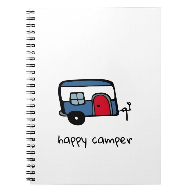 Caderno Espiral Feliz Camper (Frente)