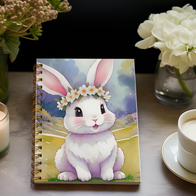 Caderno Espiral Feliz coelhinho 2, Páscoa (Criador carregado)