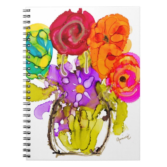 Caderno Espiral Feliz de Lovitude do Notebook Espiral, Faça a roda (Frente)
