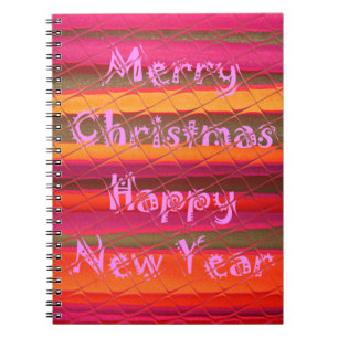 Caderno Espiral Feliz Design de Feliz ano novo de Natal