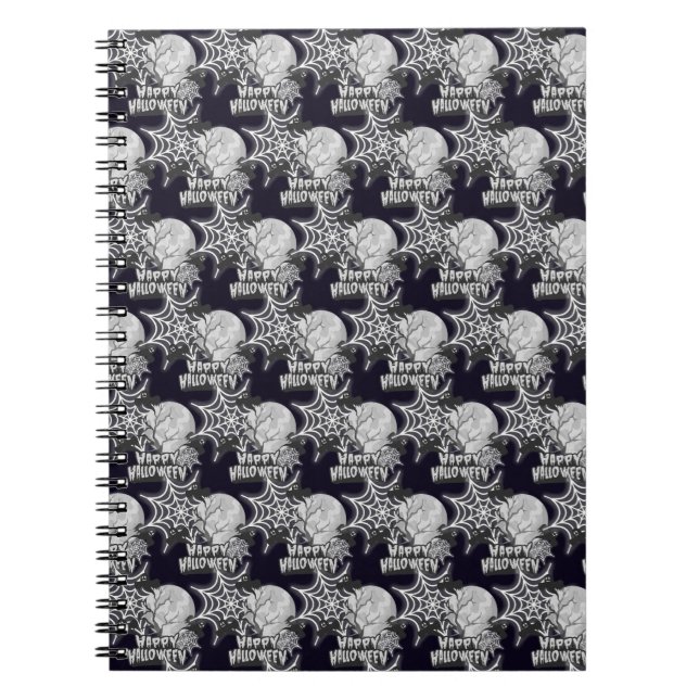 Caderno Espiral Feliz Dia das Bruxas (Frente)