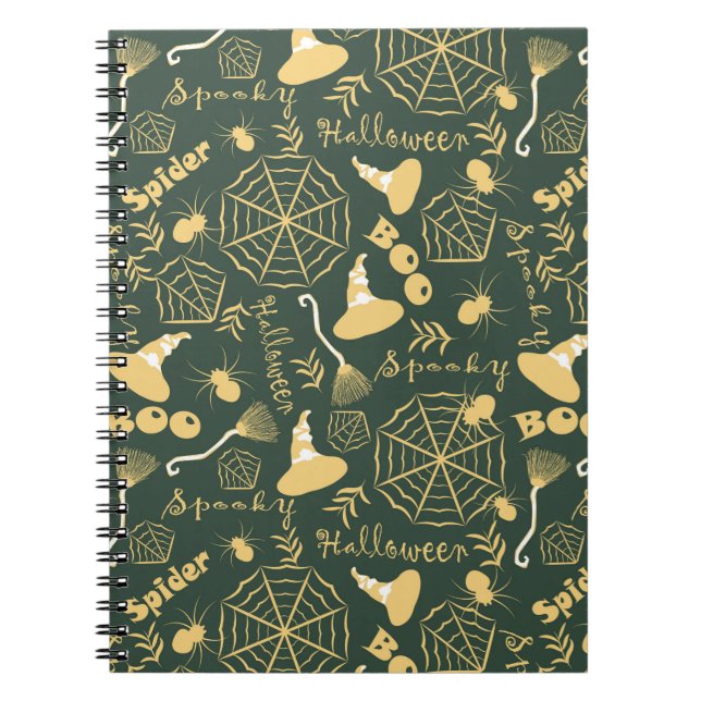 Caderno Espiral Feliz Dia das Bruxas (Frente)