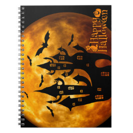 Caderno Espiral Feliz Dia das Bruxas (Lua Cheia)