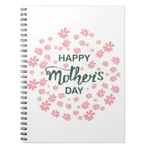 Caderno Espiral Feliz Dia das Mães