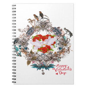 Caderno Espiral Feliz dia de os namorados