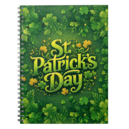 Caderno Espiral Feliz Dia de São Patrício